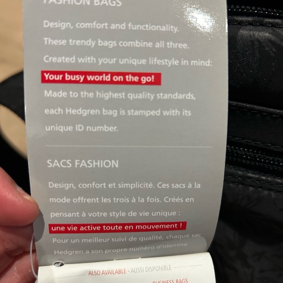 Ladies Hedgren Black Urban Bag NWT - Picture 12 of 14